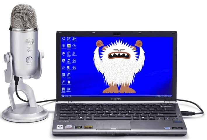 Blue yeti usb microphone silver