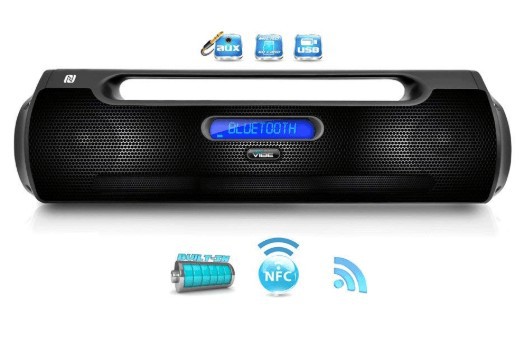 Pyle pbmspg50 street vibe bluetooth portable boom box speaker