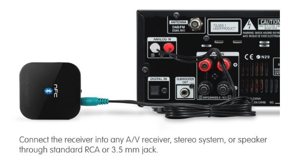 Homespot nfc enabled Bluetooth audio receiver for sound system