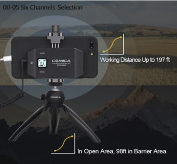 Comica cvm ws50(c) channel selection