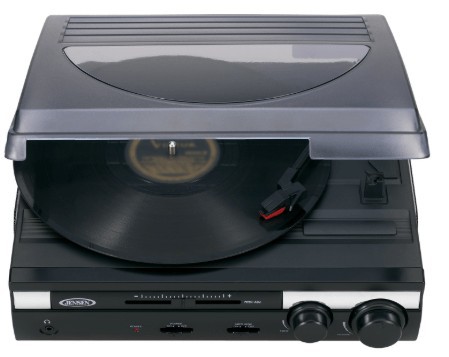 Jensen JTA-230 3 Speed Stereo Turntable with Built in Speakers
