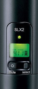 Shure SLX2/SM58 control buttons