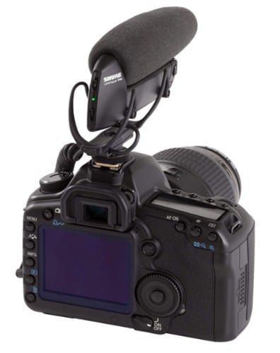 Shure VP83 attached to GoPro