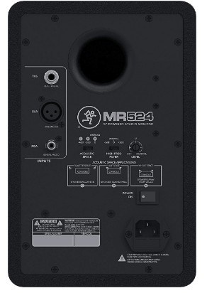 Mackie MR524 back view