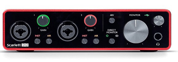 Scarlett 2i2 controls