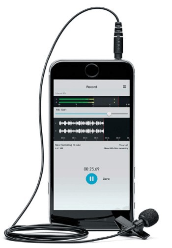 Shure MVL lapel mic