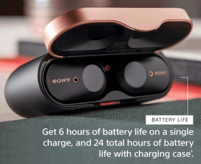 charging case of Sony WF-1000XM3
