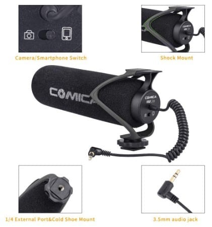Comica CVM-V30 LITE mic accessories