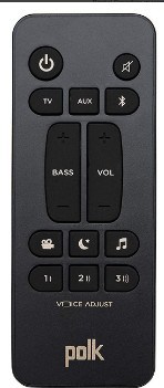 Polk Audio Signa S2 Ultra-Slim TV Sound Bar remote