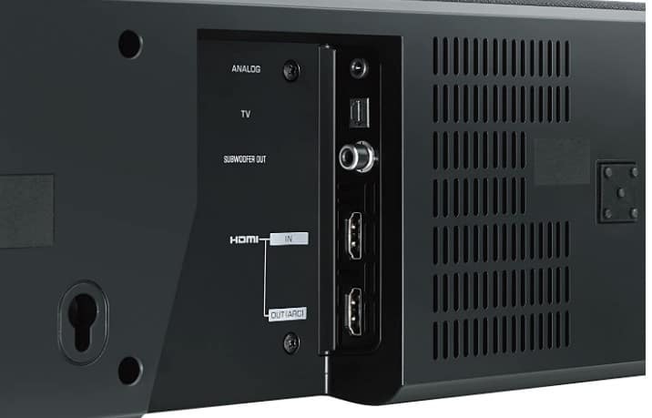 Yamaha YAS-108 connections available