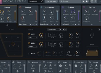 iZotope VocalSynth 2 features
