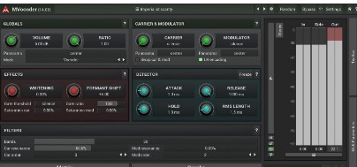 MVocoder plugin overview