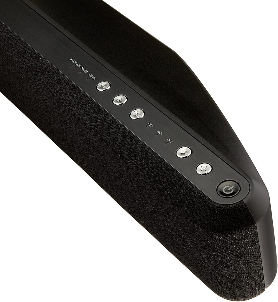 Amazonbasics 2.1 channel bluetooth soundbar design