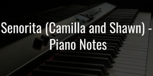 Senorita (camilla and shawn) easy piano notes