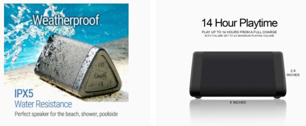 OontZ Angle 3 Bluetooth Portable Speaker features