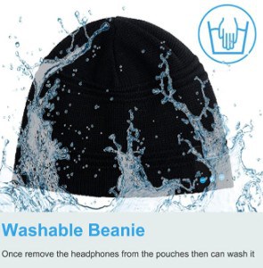 Rotibox Bluetooth Washable Beanie Hat