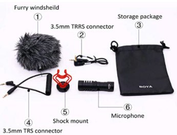 Boya by-MM1 On Camera mic connectivity options