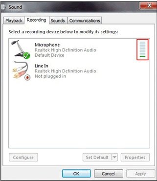 Configuring the listening level