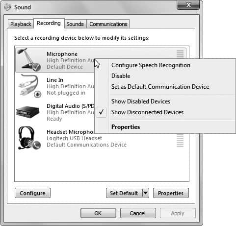 Mic options