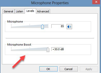 Microphone boost