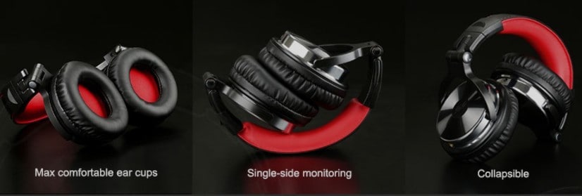 Oneodio over-ear headphones build