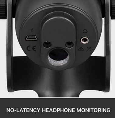 Blue Yeti headphone monitoring