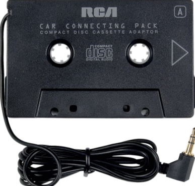Cassette tape adapter for car