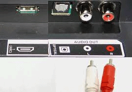 Analog audio outputs LG TV