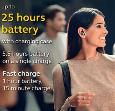 Jabra 85t Battery life