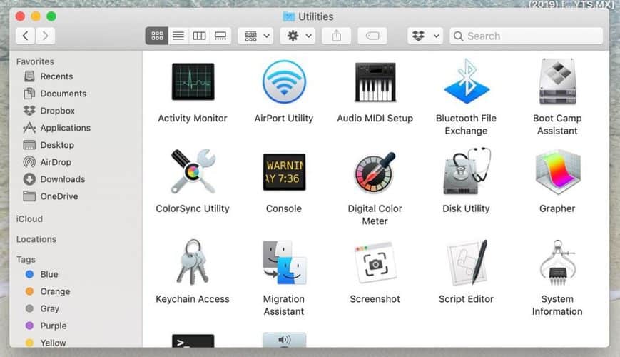 Choose Utilities and go to Audio MIDI setup
