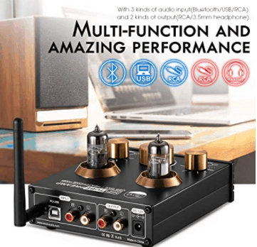 Douk Audio P1 Bluetooth 5.0 Vacuum controls