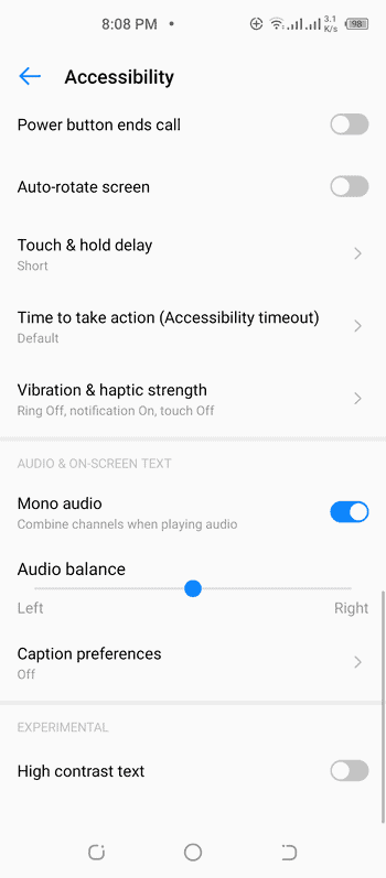 Enable mono settings