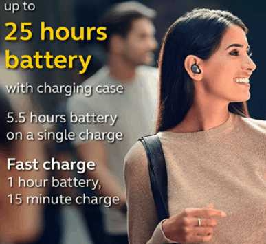 Jabra Elite 85t earbuds battery life