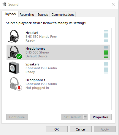 Open Sound settings