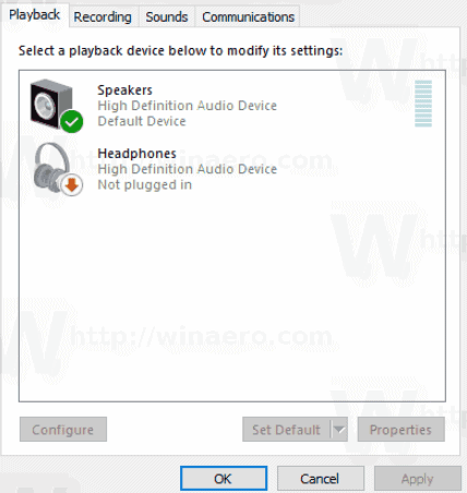 PC playback option 