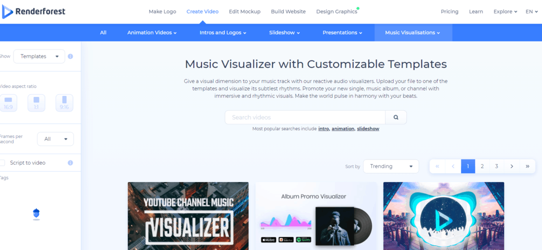 Renderforest Music Visualizer