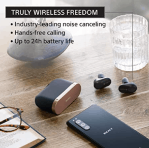 Sony WF-1000XM3 earbuds wireless freedom