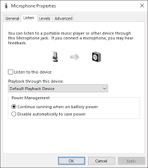 Windows 10 mic properties 