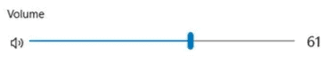 Adjusting the volume