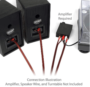 Micca MB42 Bookshelf Speakers connectivity options