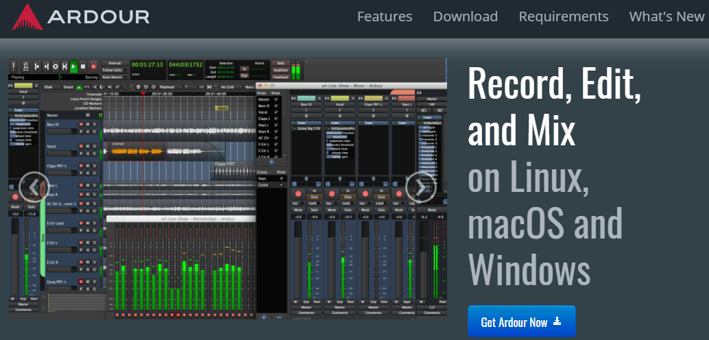 Ardour - Free DAW for Linux