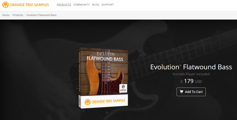 Evolution Flatwound Bass by Orange Tree Samples