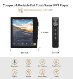 HIDIZS AP80 Lossless MP3 Music Player Compactness