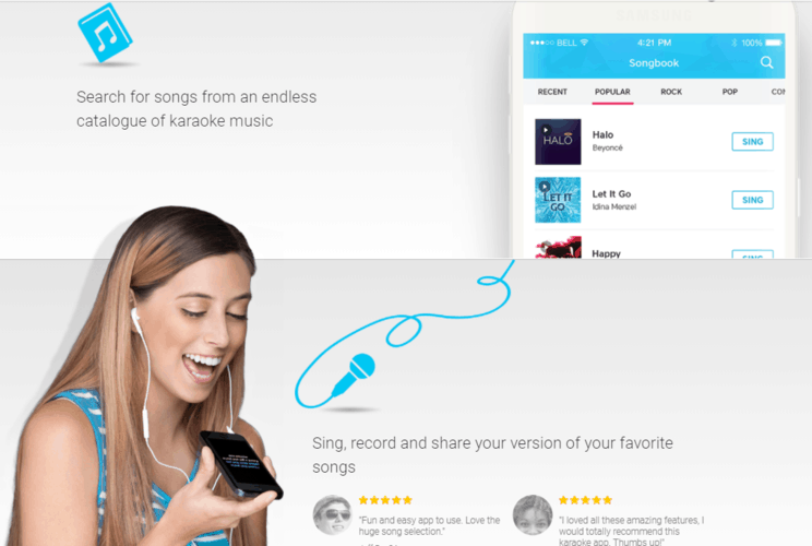 Karaoke by Yokee Music App