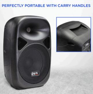 LyxPro SPA-8-8 Compact Portable PA System Portability