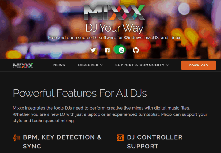 Mixx music key finder