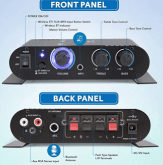 Pyle PFA330BT Mini Portable Power Stereo Receiver Portability