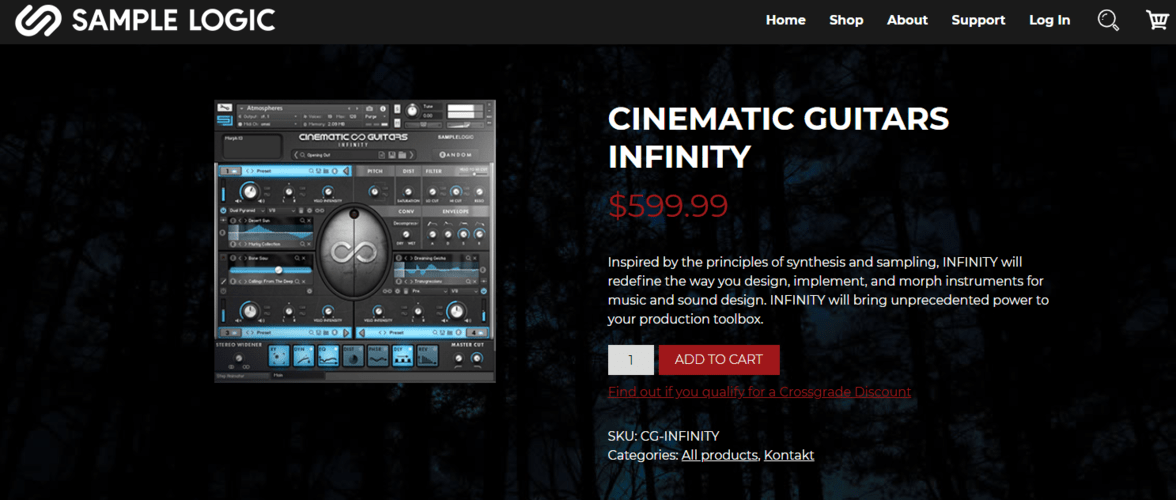 Sample Logic Cinematic Guitars Infinity