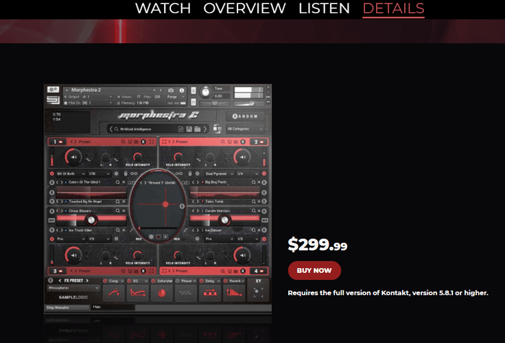 Sample Logic Morphestra 2 Kontakt library