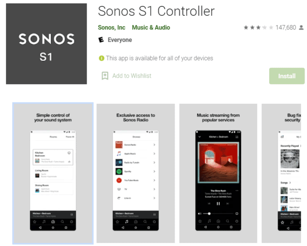 Sonos S1 Controller